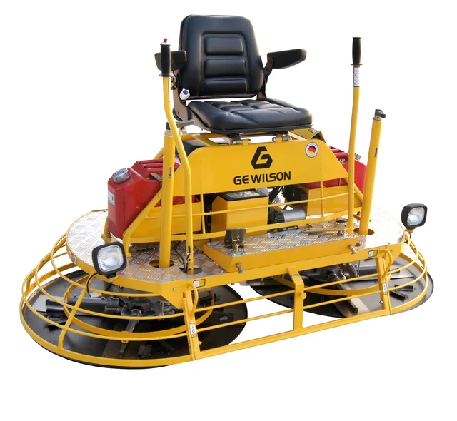 Ride on power trowel