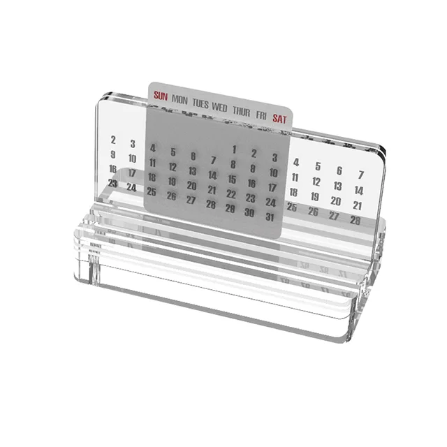 Transparent perpetual calendar
