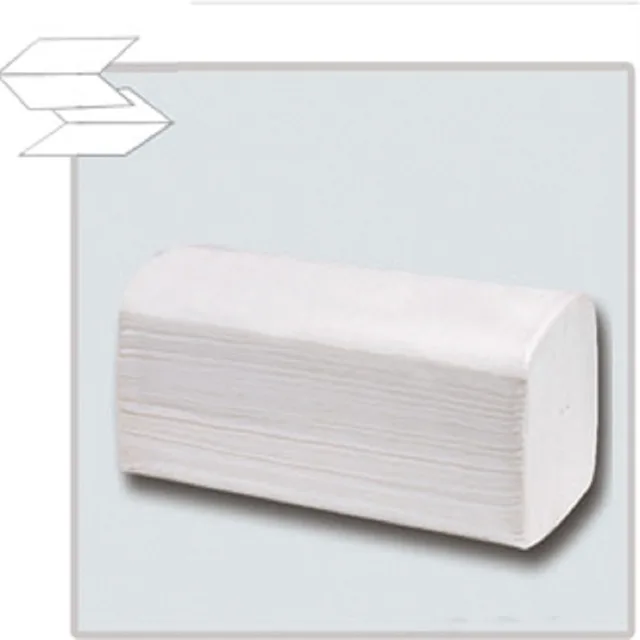 White V-fold hand towels