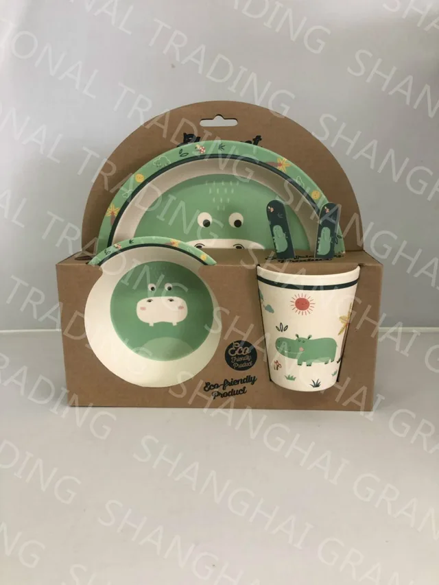 0000bamboo Fibre Kids Dinner Ware-Bamboo Dinner Set-Bamboo Kids-Bamboo Kid-Bamboo Cup Bamboo Plate Bamboo Sopoon Bamboo Bowl Bamboo Fork