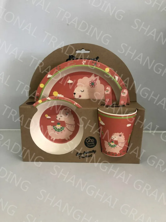 0000bamboo Fibre Kids Dinner Ware-Bamboo Dinner Set-Bamboo Kids-Bamboo Kid-Bamboo Cup Bamboo Plate Bamboo Sopoon Bamboo Bowl Bamboo Fork