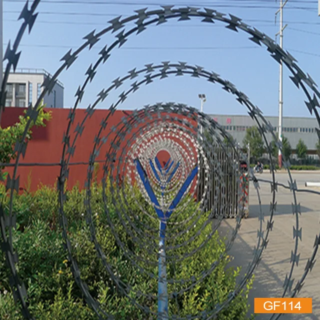 Anti climb razor wire