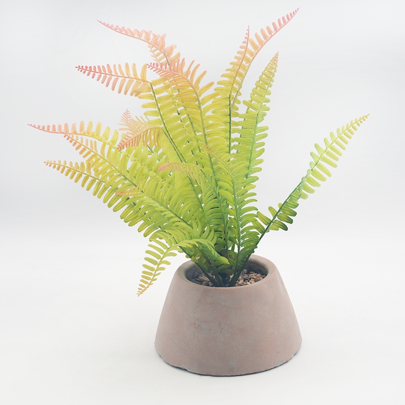 Artificial Ostrich Fern in pot