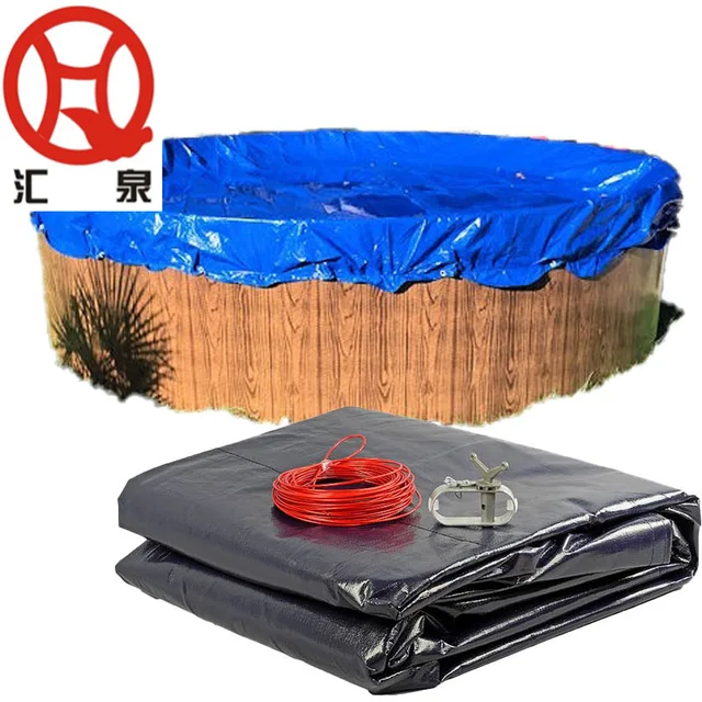 8ft 10ft 12ft round green black pe swimming pool cover