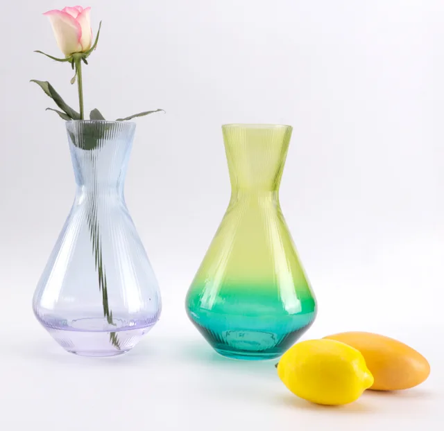 Glass flower vase handcraft glass vase