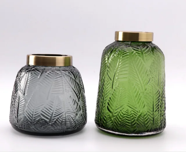 Glass flower vase handcraft glass vase