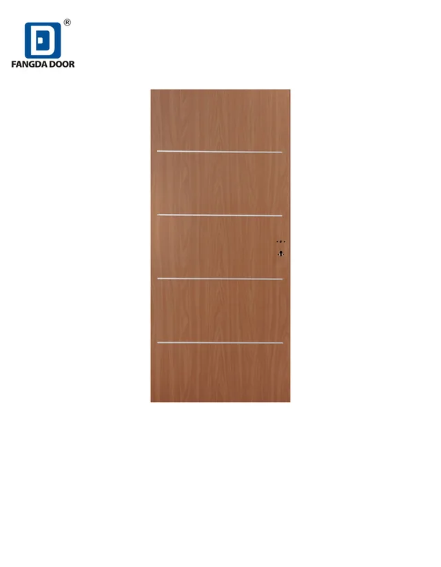 Fangda Golden oak Stanly steel l door prehung