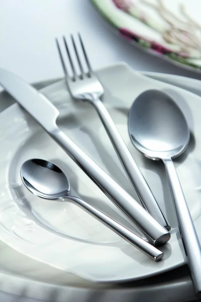 A033 Forged Cutlery set stainless steel PVD rose gold black hollow None for Europe