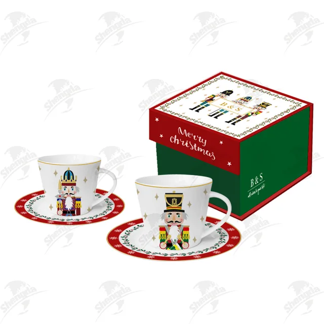 220ML Cup&Saucer with Xmas Design