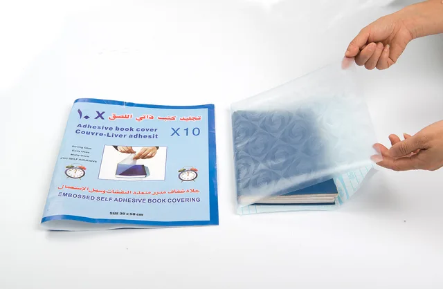 Color Self adhesive Book Cover self adhesive vinyl book cover sheet