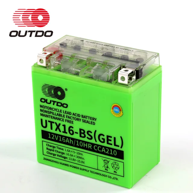 OUTDO GEL battery for motorcycle(GEL motorcycle battery)