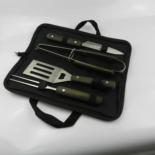 4 pcs bbq set in carring bag