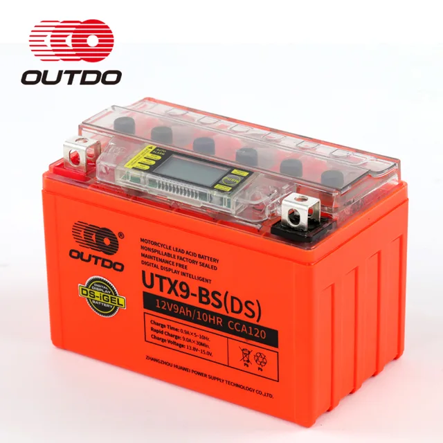 OUTDO DS-iGEL motorcycle battery(Digital display Intelligent detected/LCD screen)