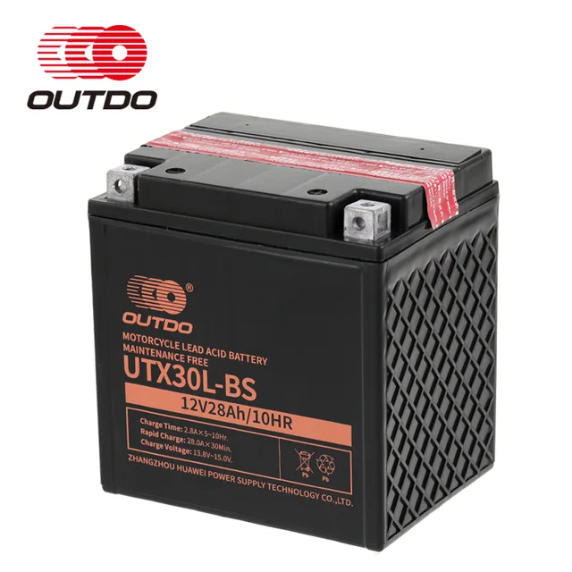 OUTDO Dry Charged Maintenance Free motorcycle Battery （2 WHEELERS BATTERY）