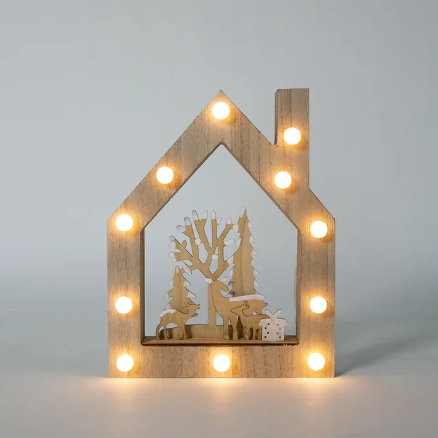 LED wooden light