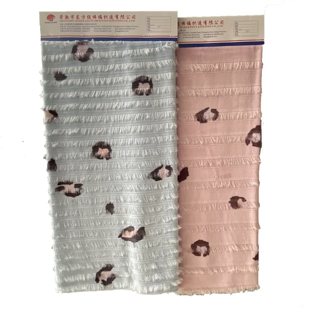 100%Polyester jacquard flannel printed fabric