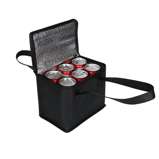 Wholesale Custom Logo Aluminum Foil Thermal Insulated Lunch Cooler Bag For Travel Picnic Car