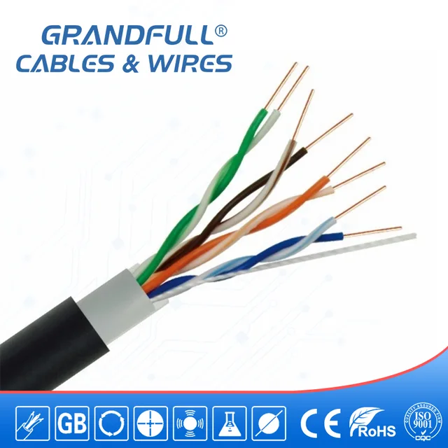 Cat5 Outdoor Lan Cable(0.45A) 4pairs Twisted Pairs Network Cable Ethernet Cable
