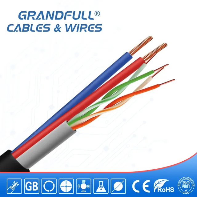 Cat5e with two power cable monitoring cable(0.15) Cat5e+Power Cable