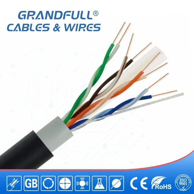 Cat6 Outdoor Lan Cable（0.57A）4pairs Twisted Pairs Network Cable Ethernet Cable