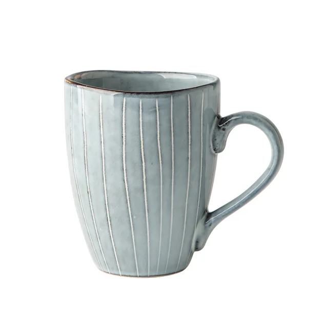 Japanese Retro Reactive Ceramic Coffee Tea Milk Mugs Cups