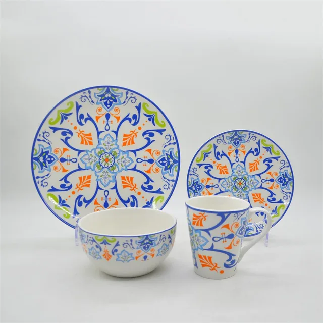 Creative decal printing dinnerware set household high quality dinnerware