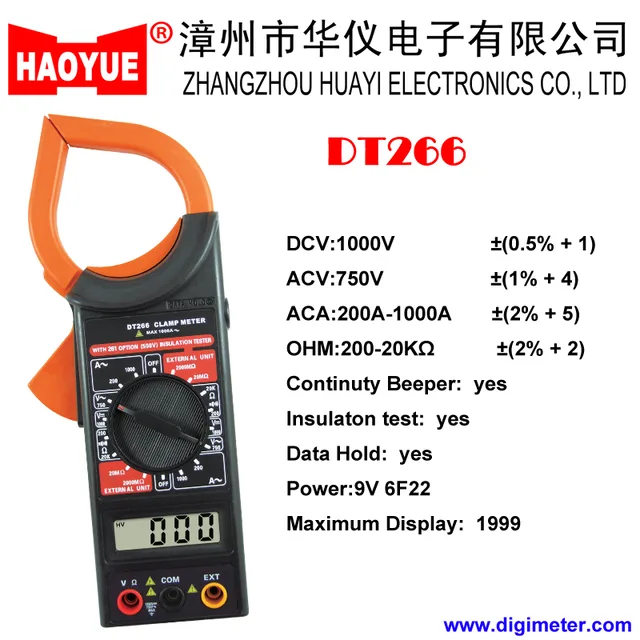 Clamp Meter Dt266
