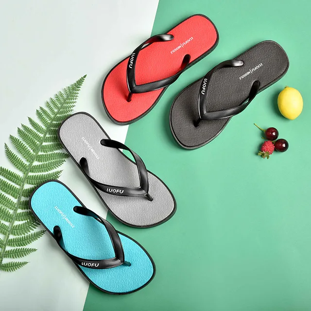 LUOFU PVC Men Flip-Flops
