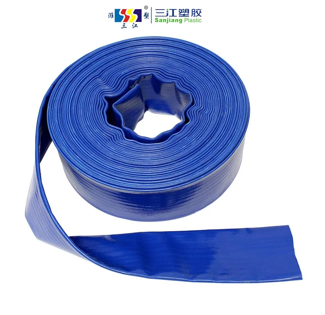 Lay Flat Hose PVC, PVC Flexible Lay Flat Water Pipe, Large Diameter Irrigation Hose,