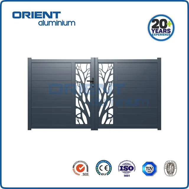 Hollow Popular new style Aluminium wilding gate for garden and home