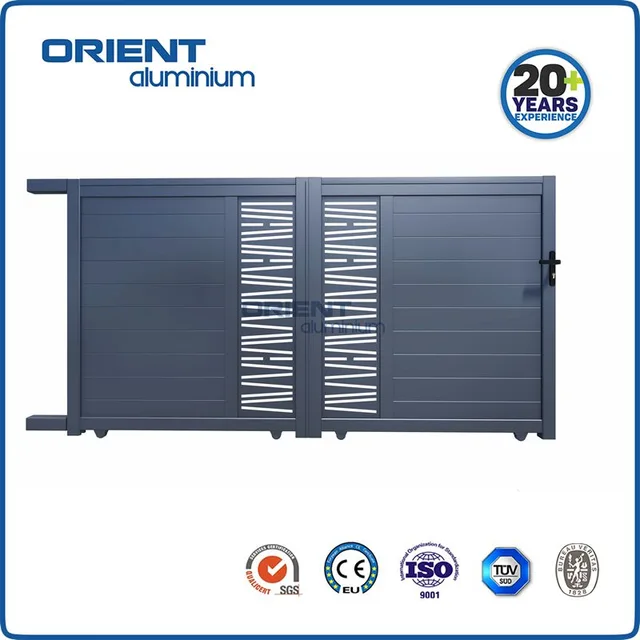 Aluminum sliding gate design for home