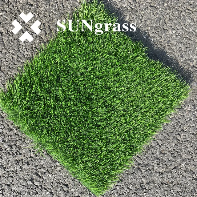 Playground leisure grass 40mm 3-tones green artificial grass turf for children