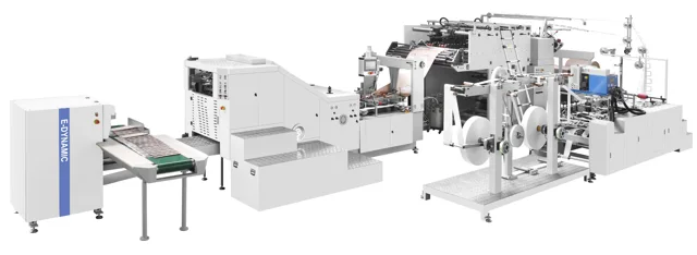 Fully Automatic Square Bottom Paper Bag Machine with Twist Handle Inline