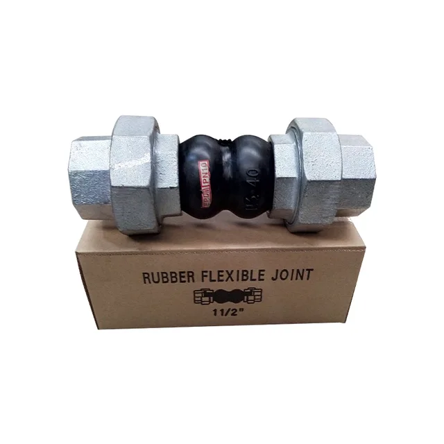 CMVG BSPT Twin Sphere Brass Union Rubber Flexible Joint for pipefittings