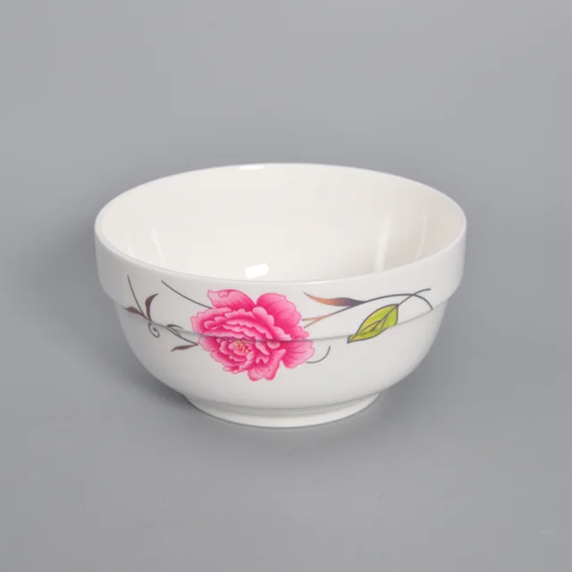 Gold rim custom printed ramen kitchen bowls ceramic bowls set