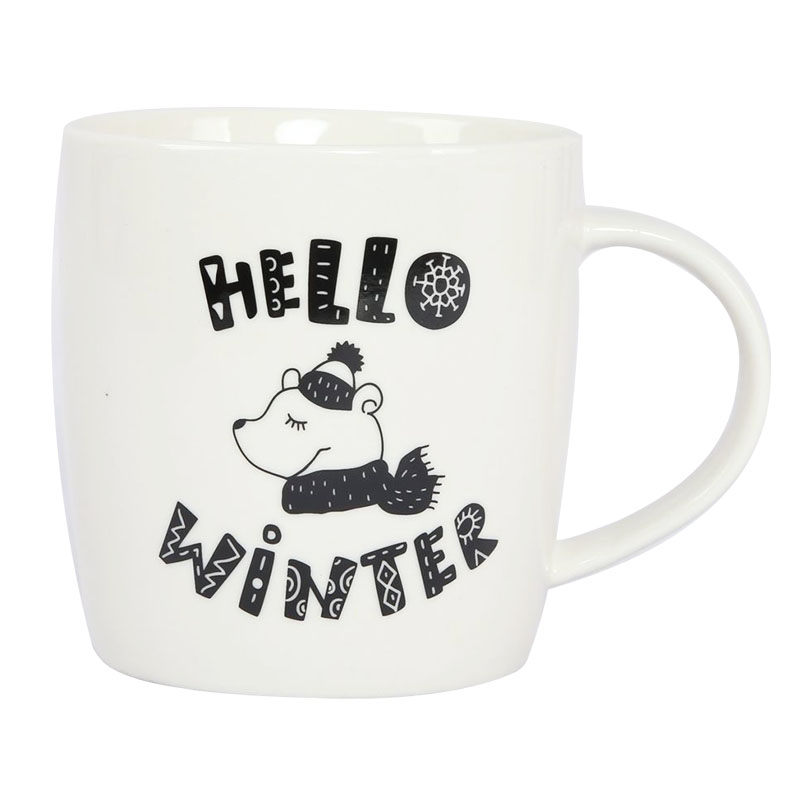 11OZ new bone china mug with decal and Christmas &wording