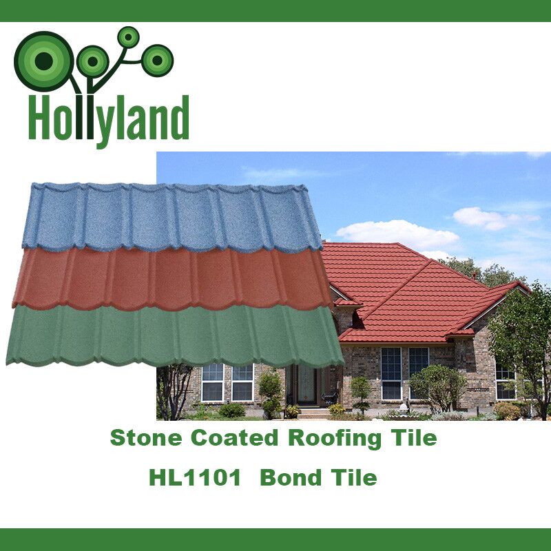 Roofing material Bond type classical type Stone coated roof tile