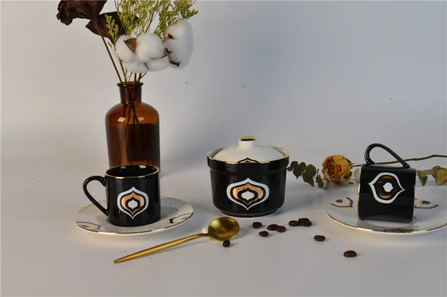15pcs tea set coffee set coffee cup and saucer S177-15-S045-1404