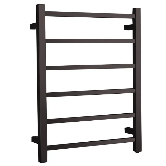 SHARNDY- heated towel rail-black- plug in