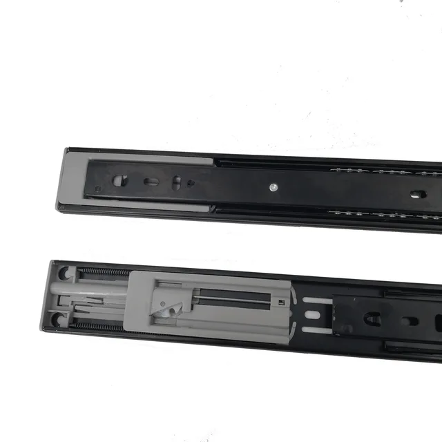 Hydraulice drawer slide iron black color high quality single spring 451012