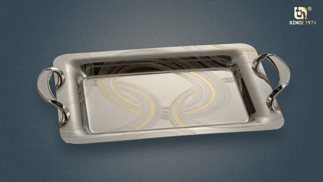Nickel Plated Tray Set