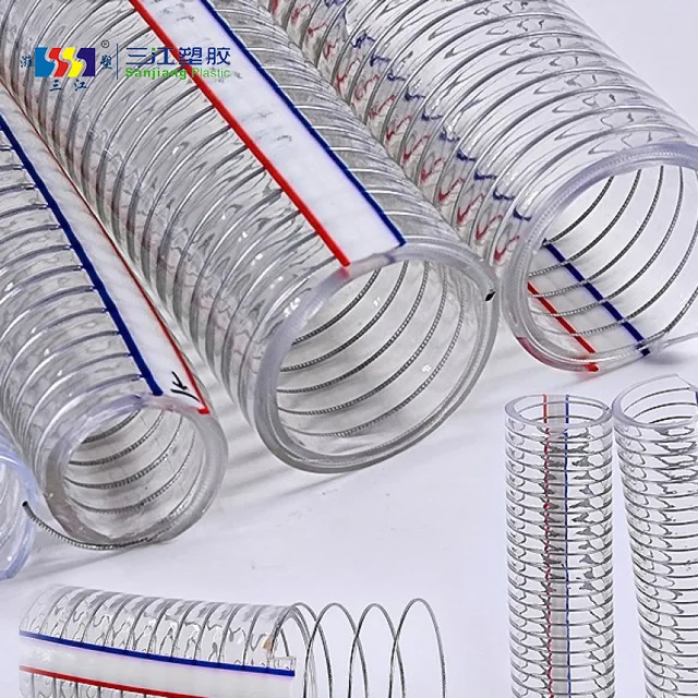 PVC Spiral Steel Wire Reinforced Hose Steel Wire Hose Pipe Spring Reinforced Hose