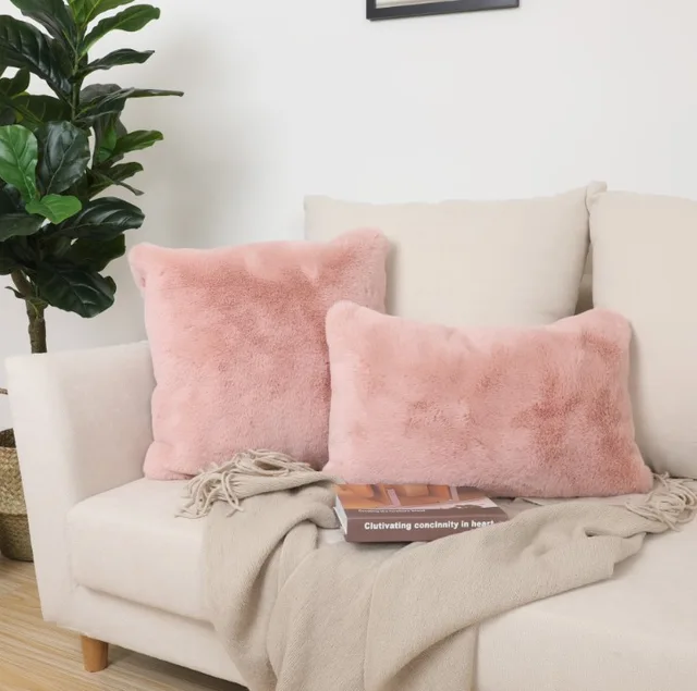 Nordic Style high quality Faux Fur Custom Pillow Case cushion cover sofa Pillow cover for living room
