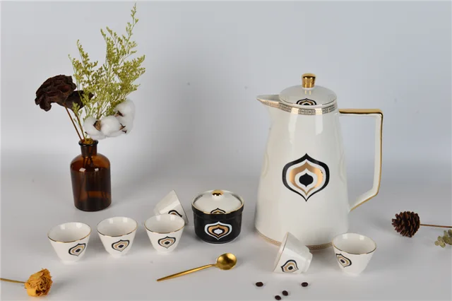 17pcs tea set coffee set coffee cup and saucer vacumn flask S175-17-1404