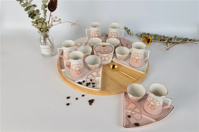 22pcs tea set coffee set coffee cup and saucer S172-22-S097-1380