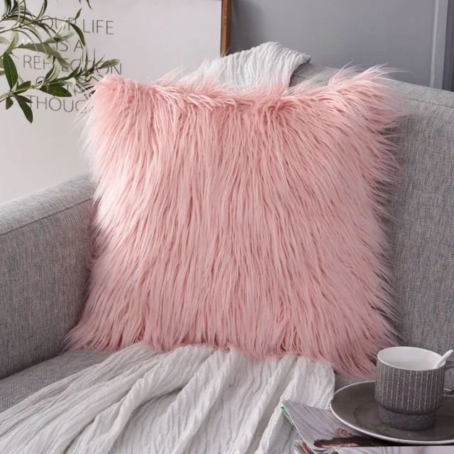 Nordic Luxury faux sheepskin Throw pillow soft and soft pillow cushion for home decor