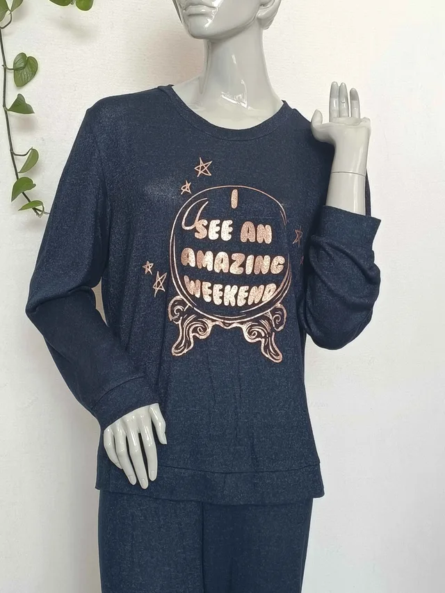 Ladies hacci pyjamas set