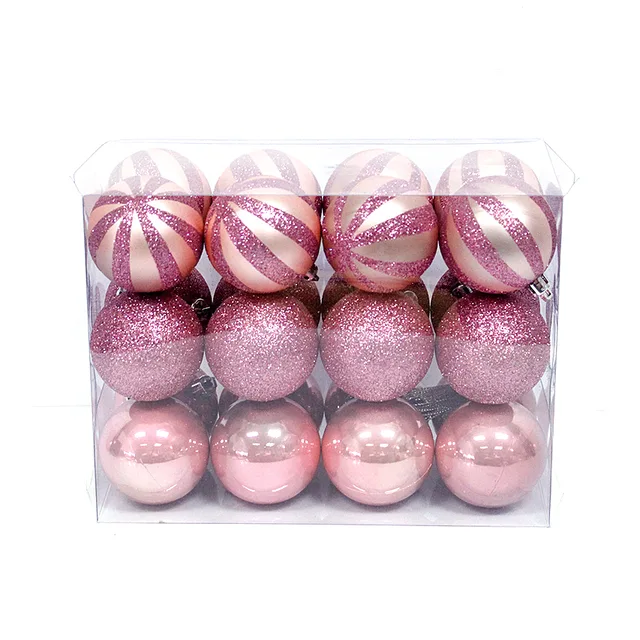 Hot selling Xmas hanging painted ball set