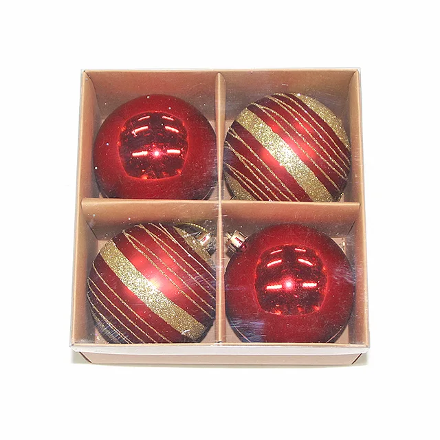 High class decorative plastic Christmas ball set
