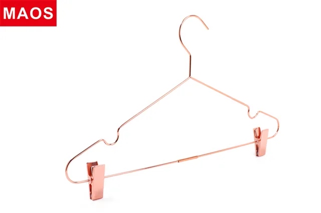 Metal top hanger with red copper finishing